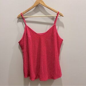 ✨3 for $18✨ Sequin Hot Pink Tank Top